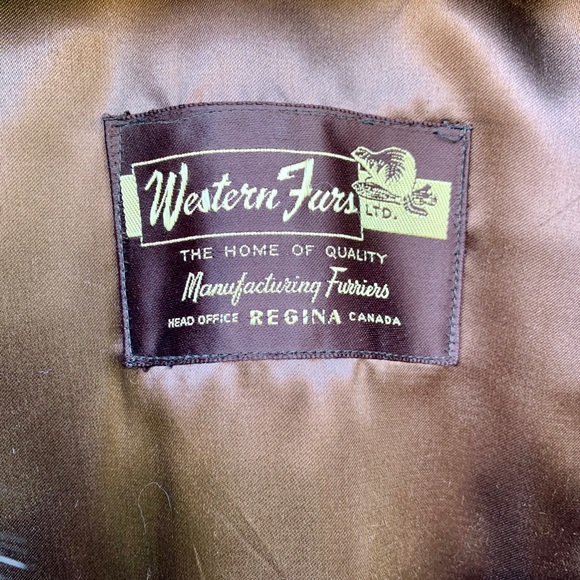 Muskrat Fur Bolero Huge Collar Vintage Coat Canada - Picture 8 of 10